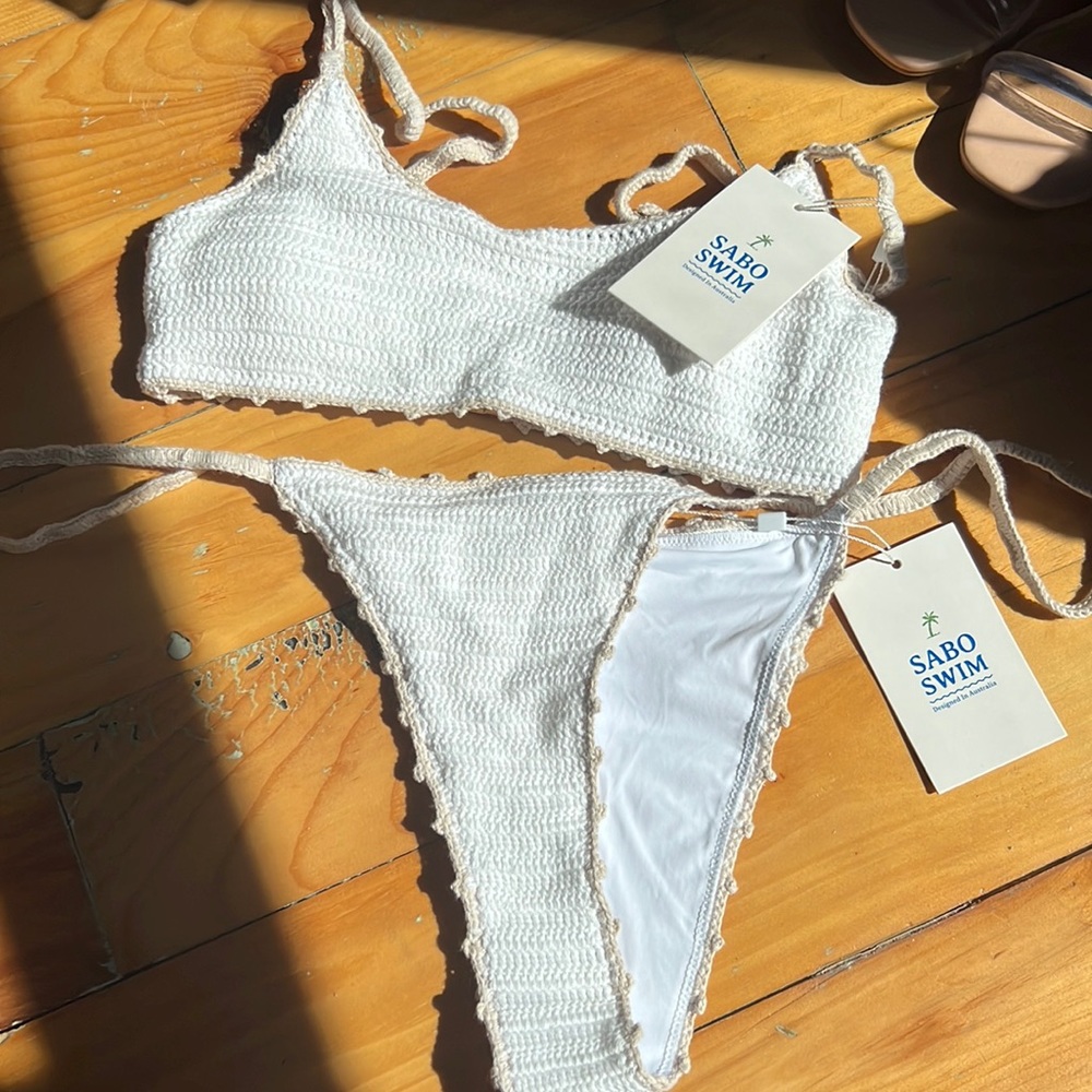 White SaboSwim Set